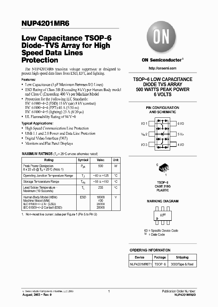 NUP4201MR6T1_3406500.PDF Datasheet