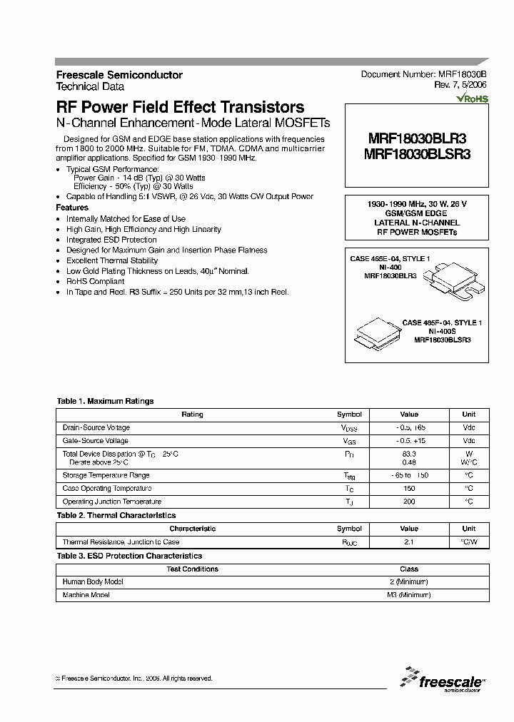 MRF18030BLR3_3407103.PDF Datasheet