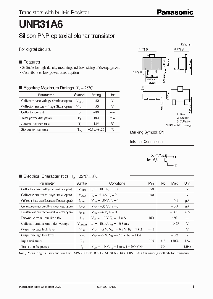 UNR31A6_3427893.PDF Datasheet