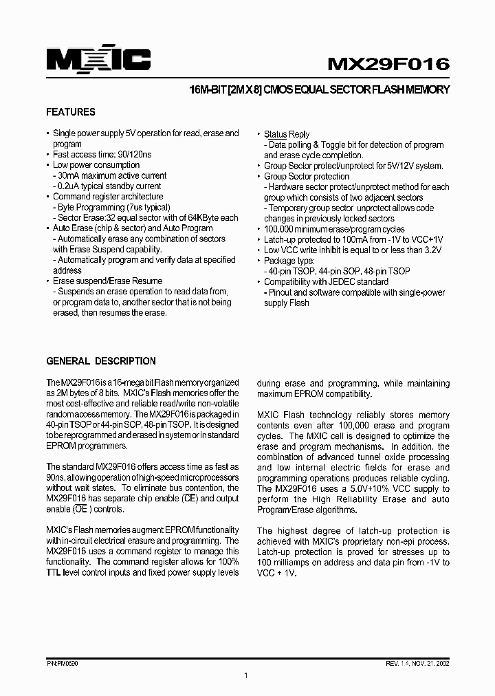 MX29F016TI-90_3435138.PDF Datasheet