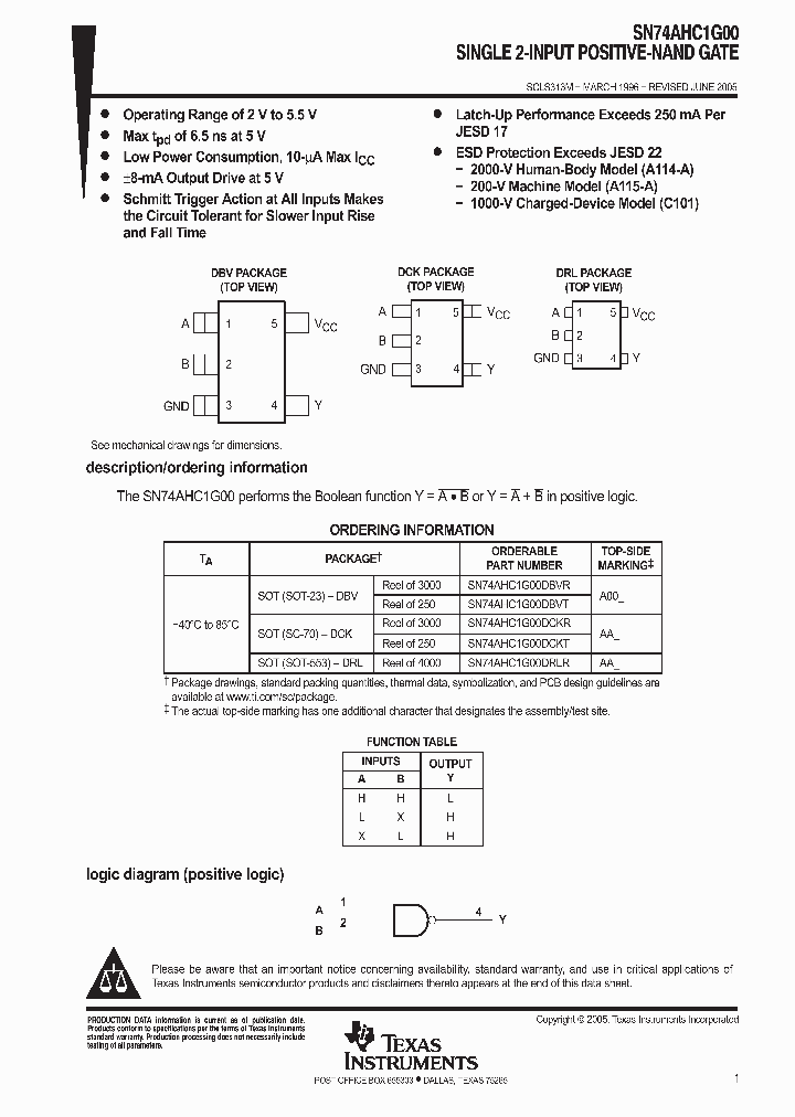 SN74AHC1G00_3499933.PDF Datasheet