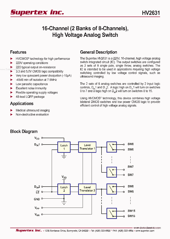 HV2631_3517388.PDF Datasheet