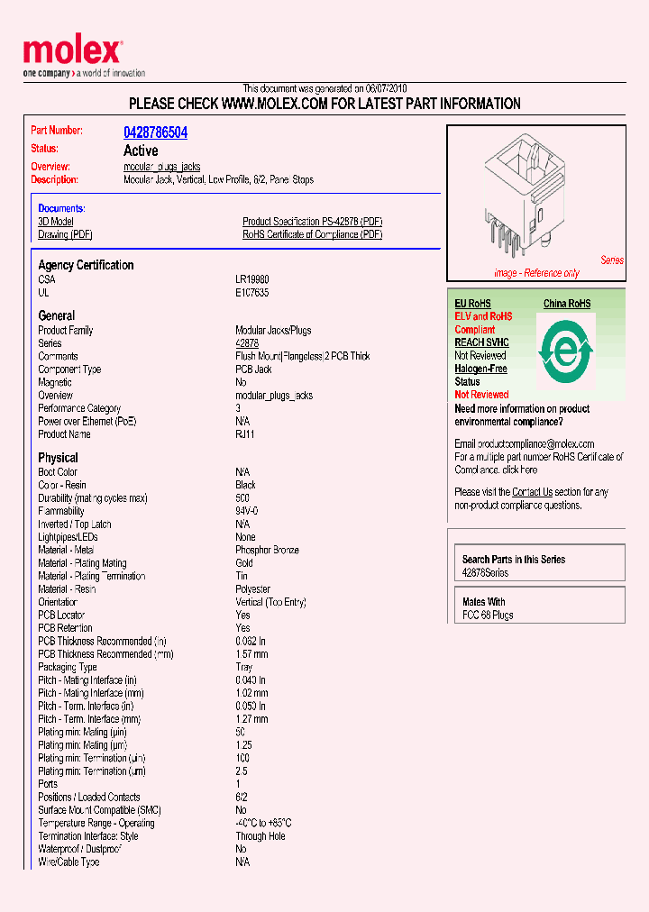 42878-6504_3570078.PDF Datasheet