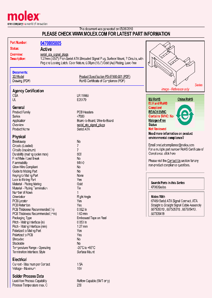 47080-5005_3580085.PDF Datasheet