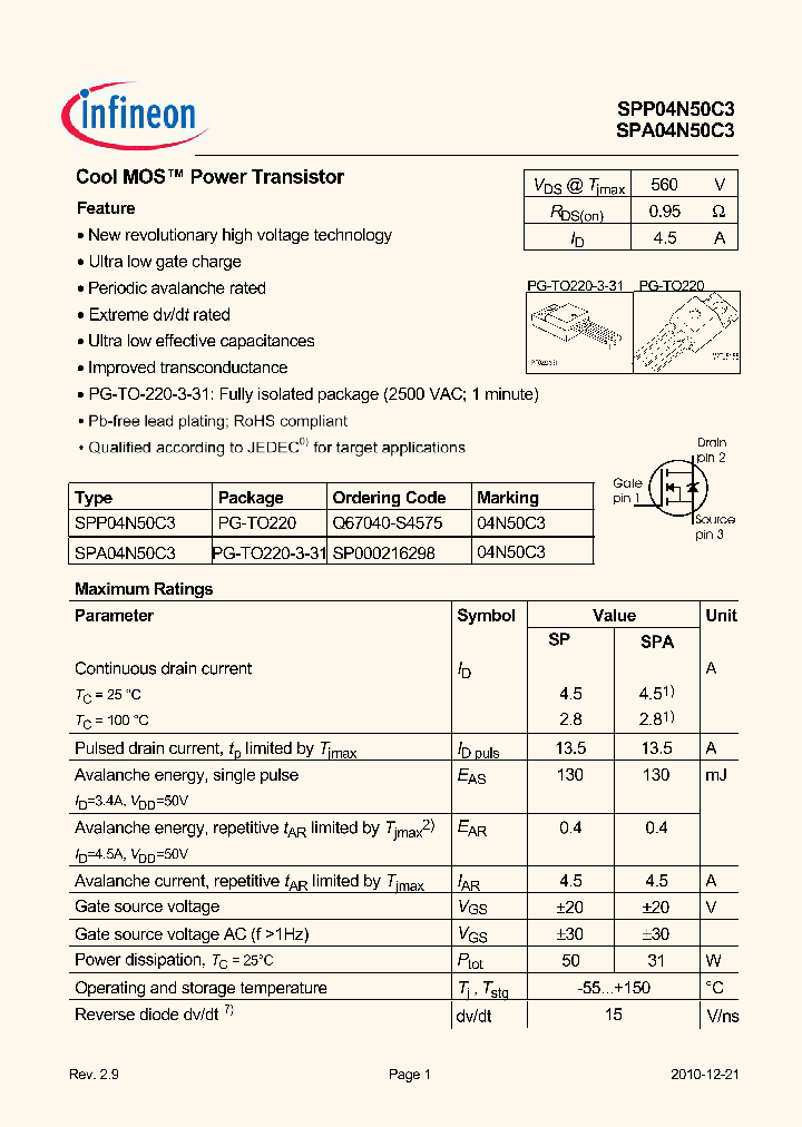 SPP04N50C310_3581954.PDF Datasheet