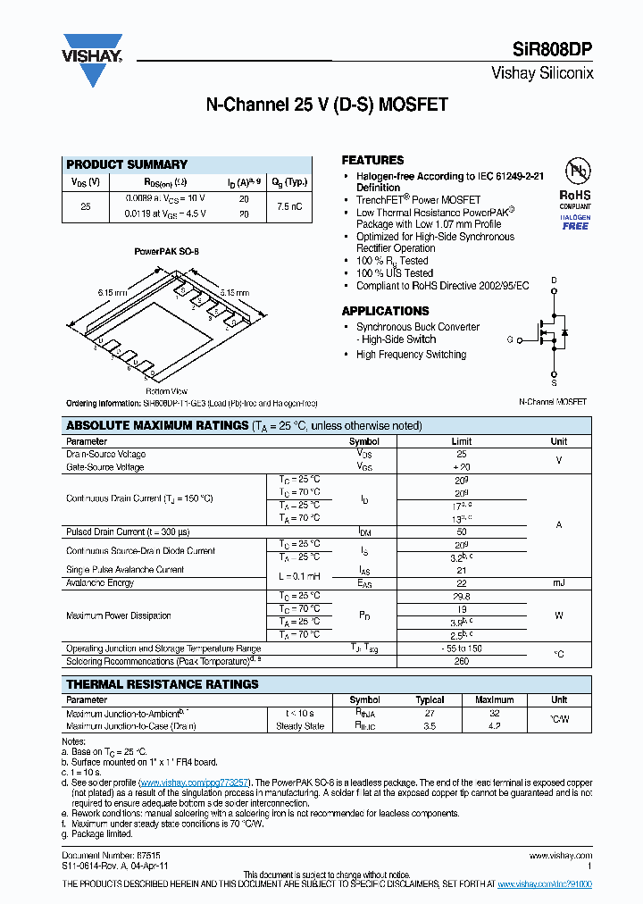 SIR808DP_3595799.PDF Datasheet