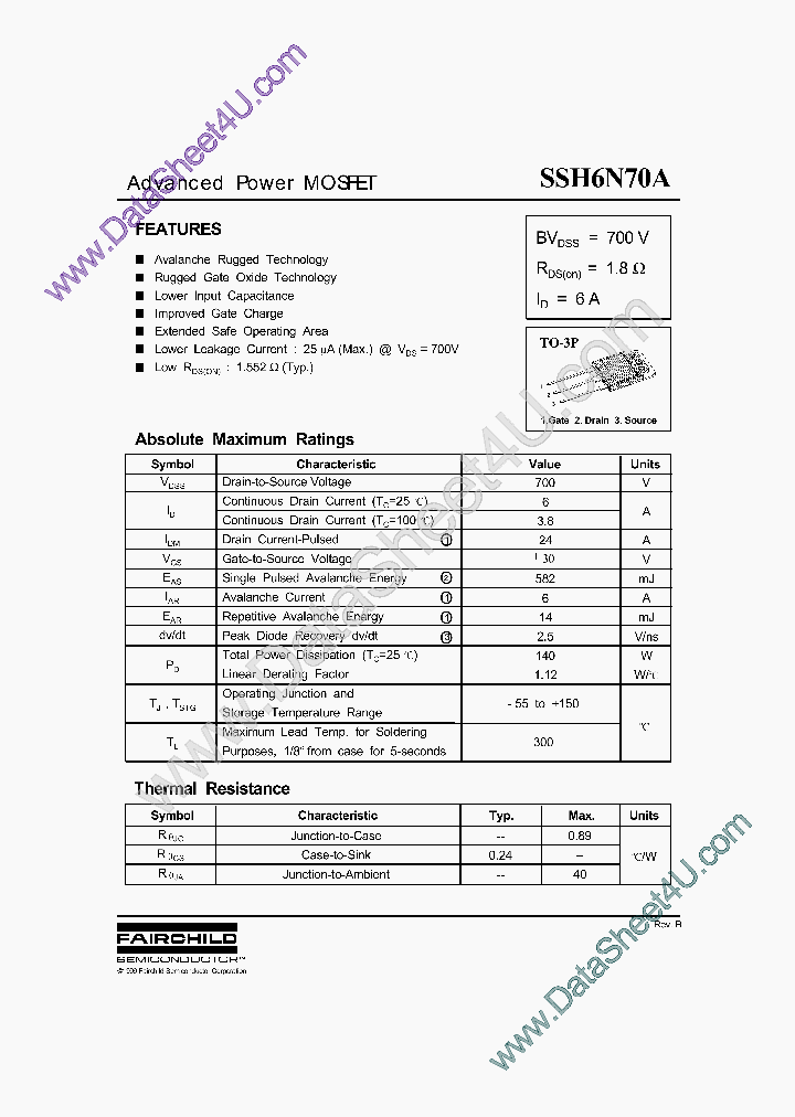 SSH6N70A_3600667.PDF Datasheet