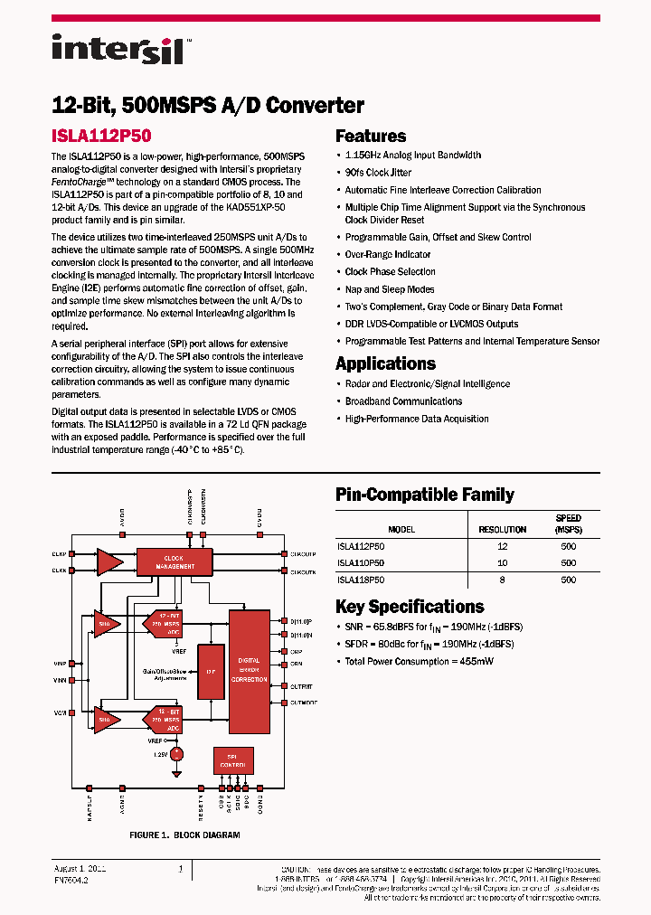 ISLA112P5011_3606705.PDF Datasheet