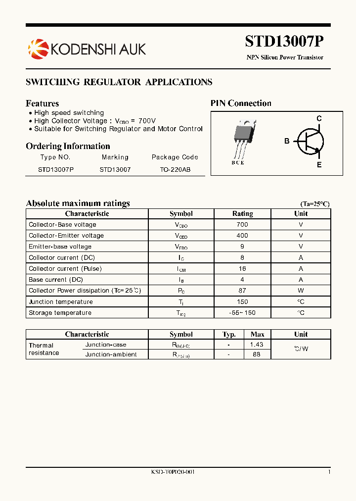 STD13007P_3621388.PDF Datasheet