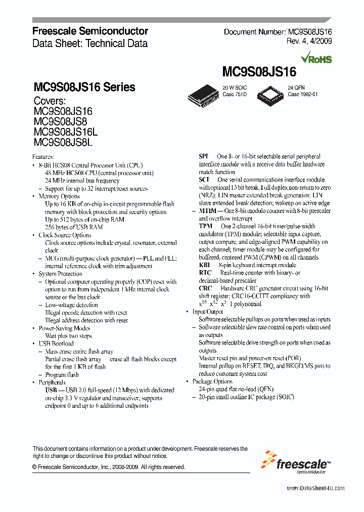 MC9S08JS16_3654600.PDF Datasheet