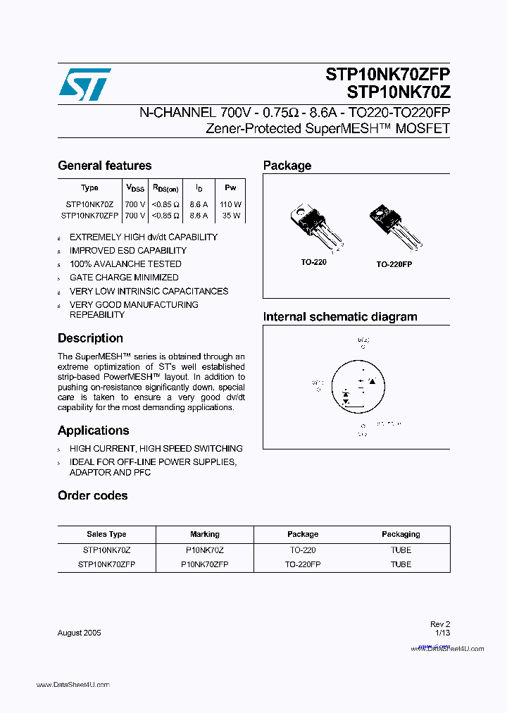 STP10NK70Z_3654686.PDF Datasheet