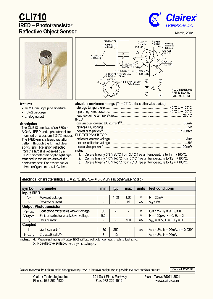 CLI710_3668530.PDF Datasheet