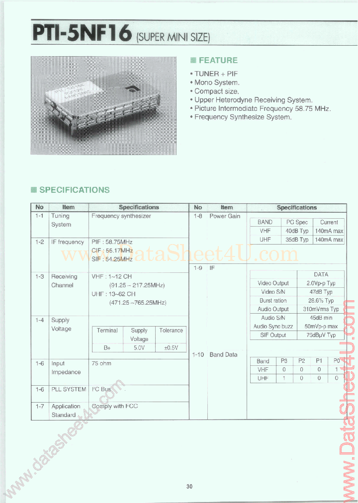 PTI-5NF16_3677099.PDF Datasheet