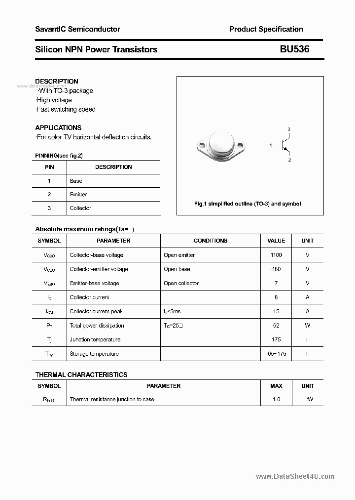 BU536_3687319.PDF Datasheet