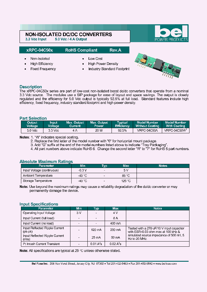 VRPC-04C50W1_3689661.PDF Datasheet