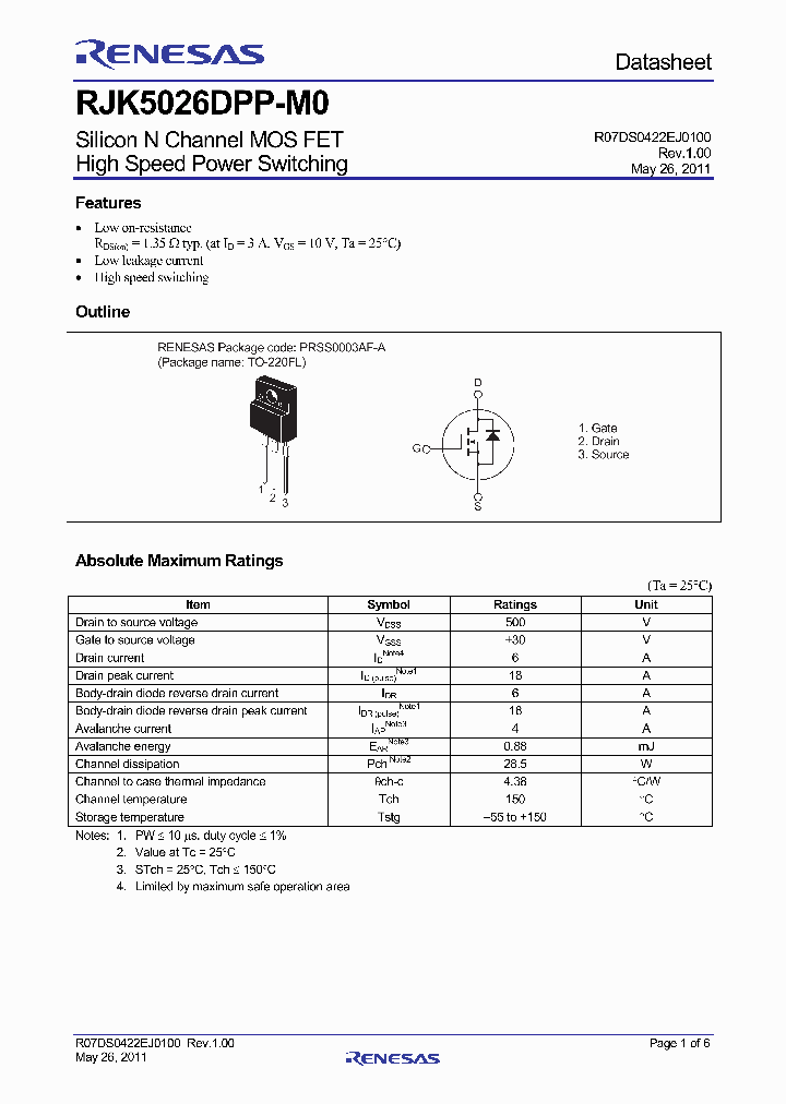 RJK5026DPP-M0_3700677.PDF Datasheet