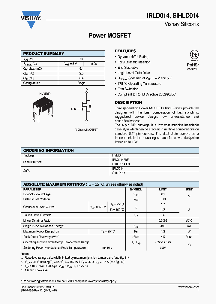 SIHLD014_3722576.PDF Datasheet