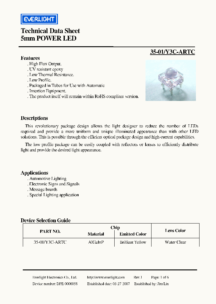 35-01Y3C-ARTC_3747237.PDF Datasheet