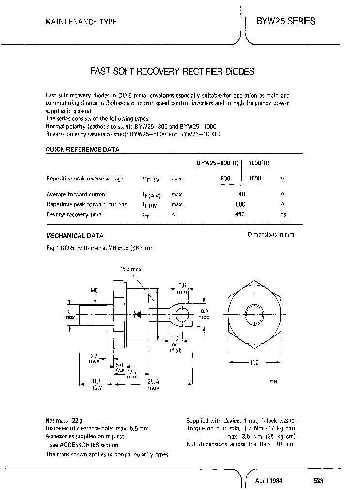 BYW25-1000R_3760783.PDF Datasheet