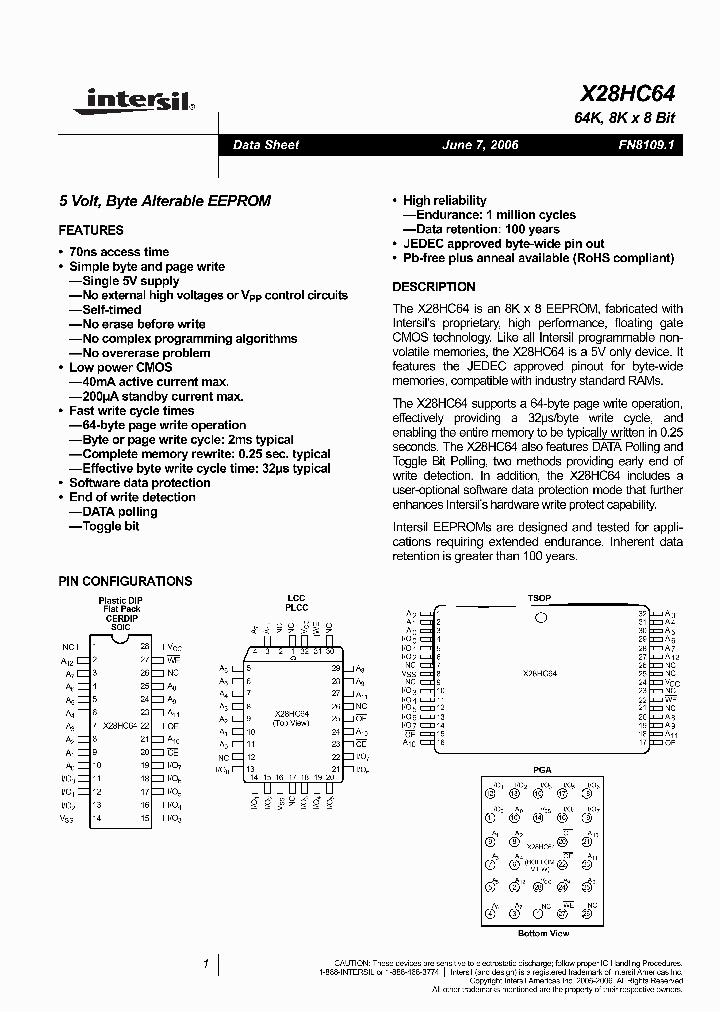 X28HC64JIZ-90_3763620.PDF Datasheet