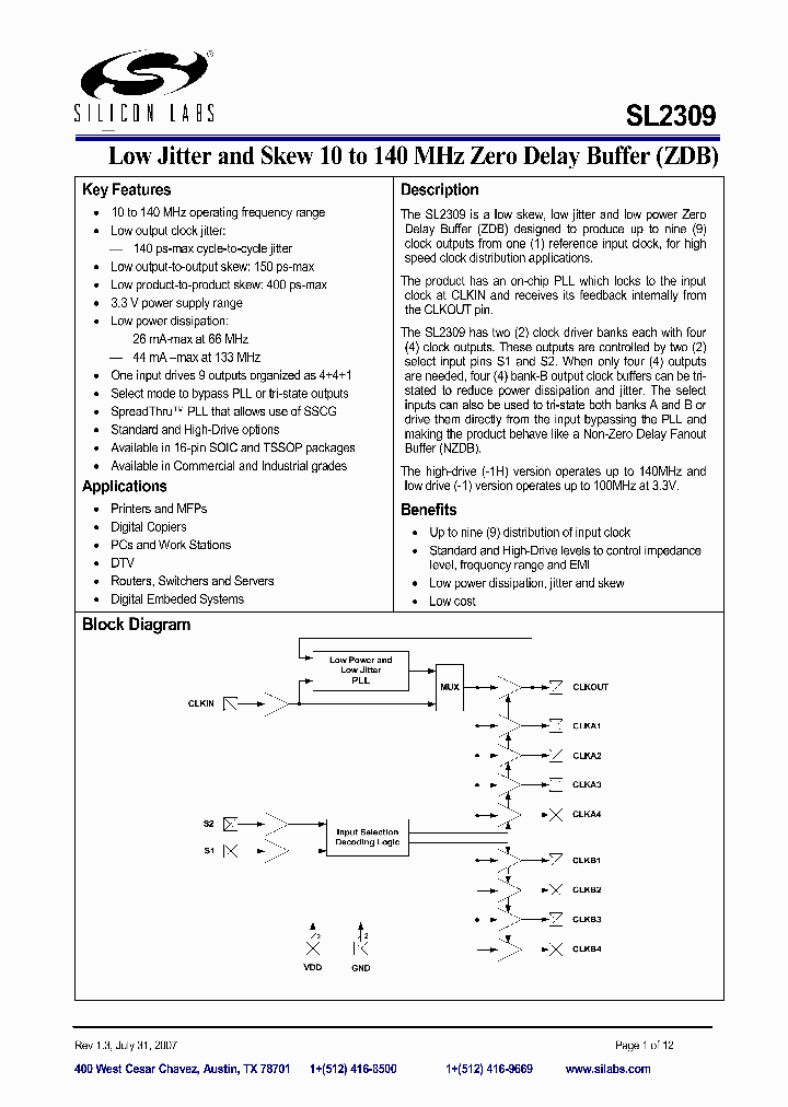 SL2309ZI-1HT_3765817.PDF Datasheet