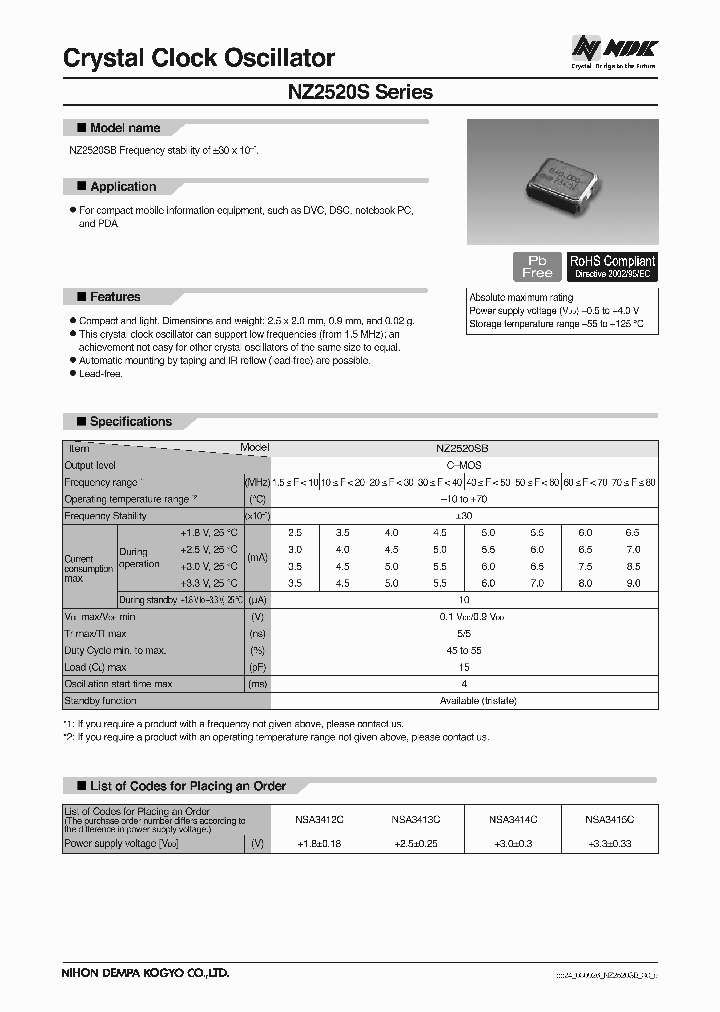 NZ2520SB-FREQ-NSA3415C_3764827.PDF Datasheet