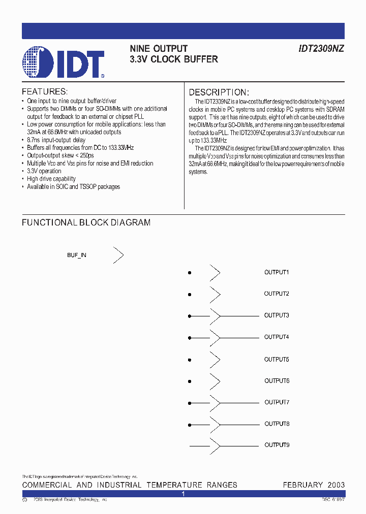 IDT2309NZ-1HPGGI8_3765439.PDF Datasheet