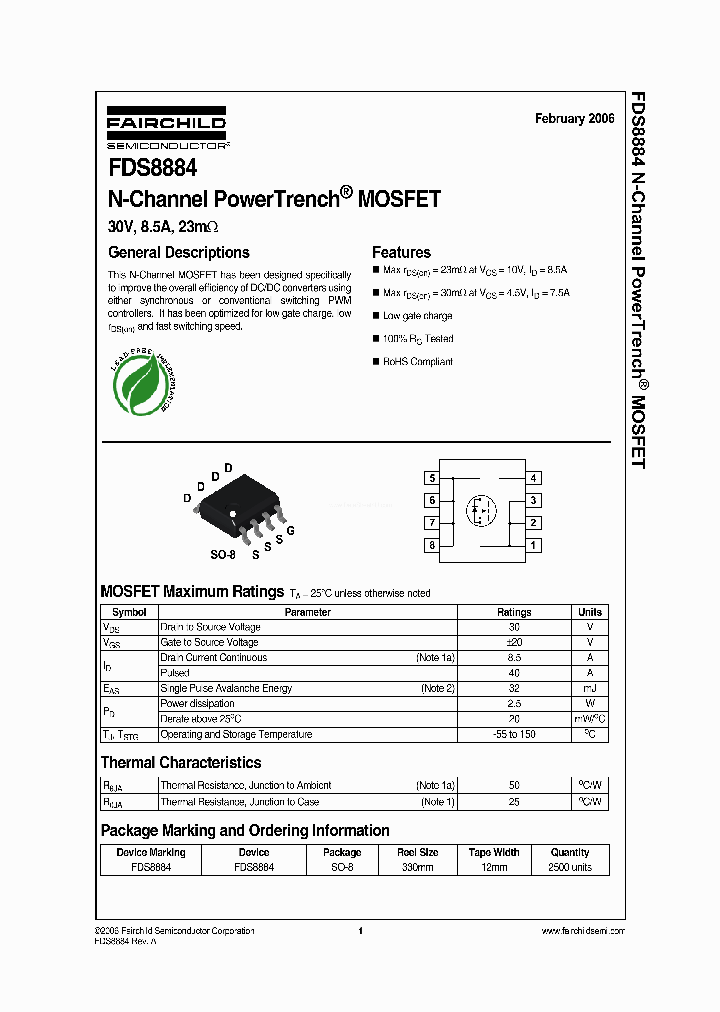 FDS8884_3923949.PDF Datasheet