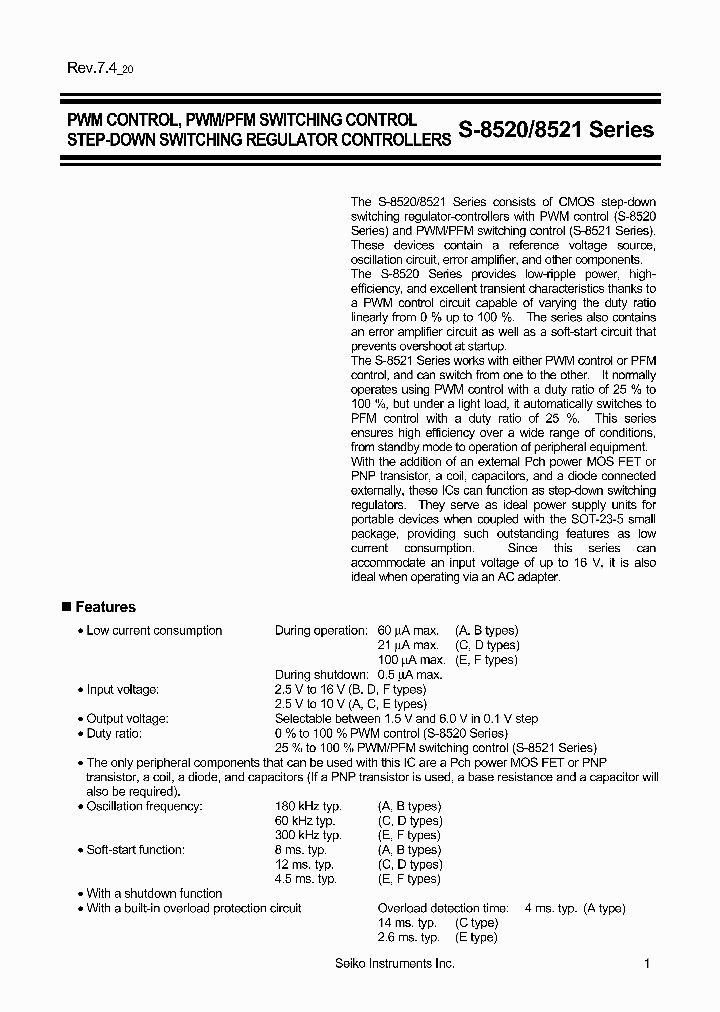 S-8520F48MC-BOH-T2G_3809912.PDF Datasheet