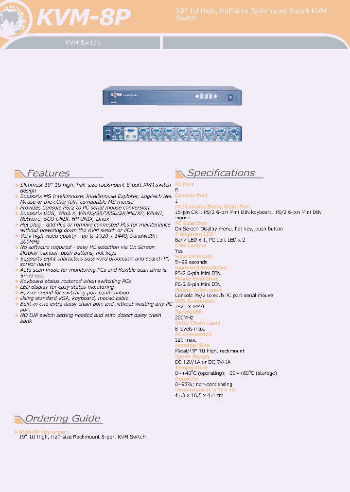 KVM-8P_4039027.PDF Datasheet