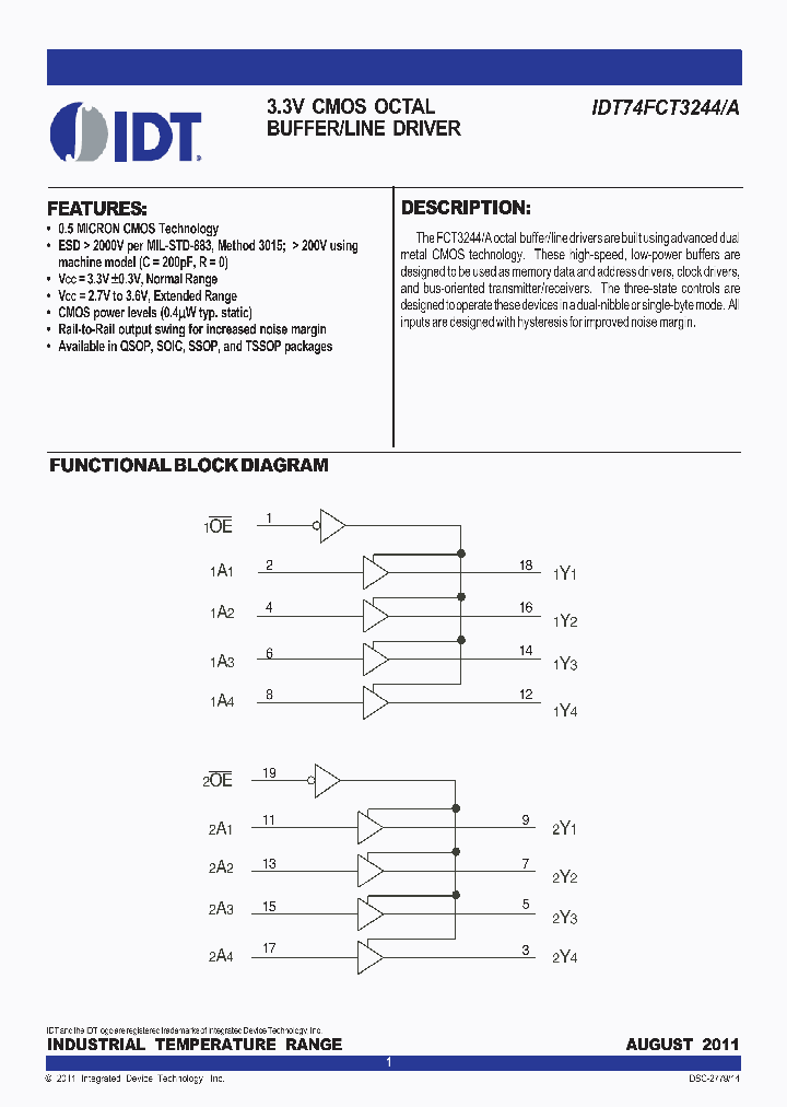 74FCT3244SOG_3810620.PDF Datasheet