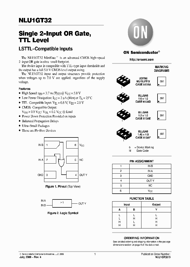NLU1GT32MUTCG_3818514.PDF Datasheet