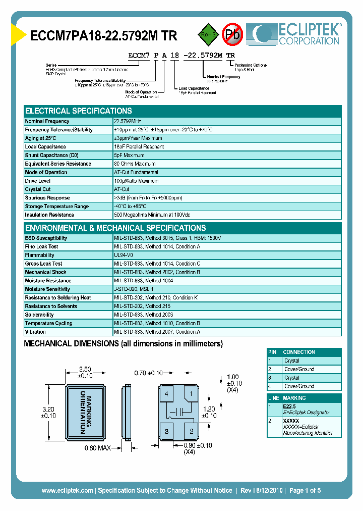 ECCM7PA18-225792MTR_3819324.PDF Datasheet