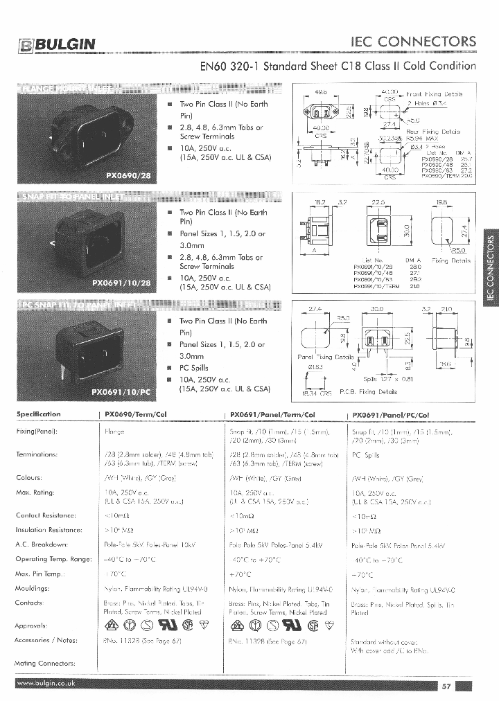 PX69120TERMWH_3819381.PDF Datasheet