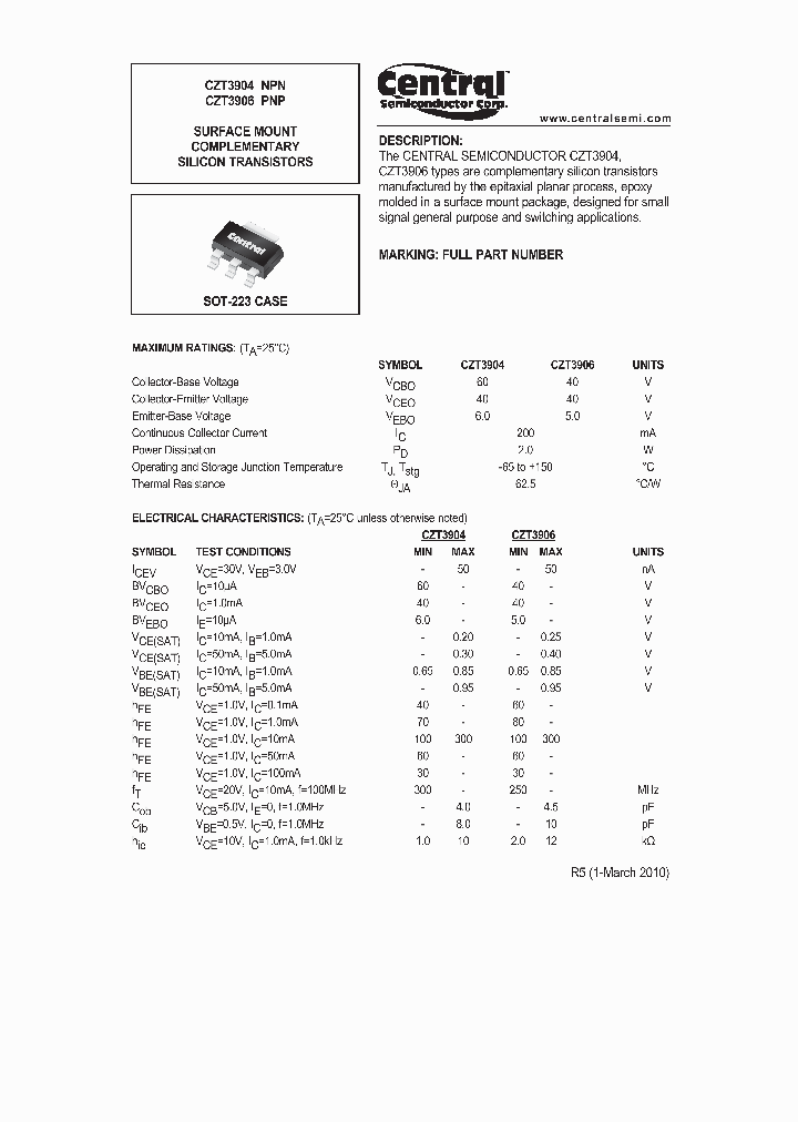 CZT3904_4060368.PDF Datasheet