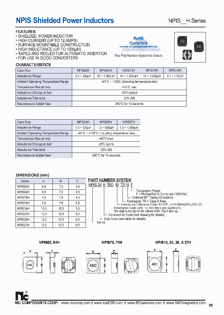 NPIS27H390MTRNF_3830461.PDF Datasheet