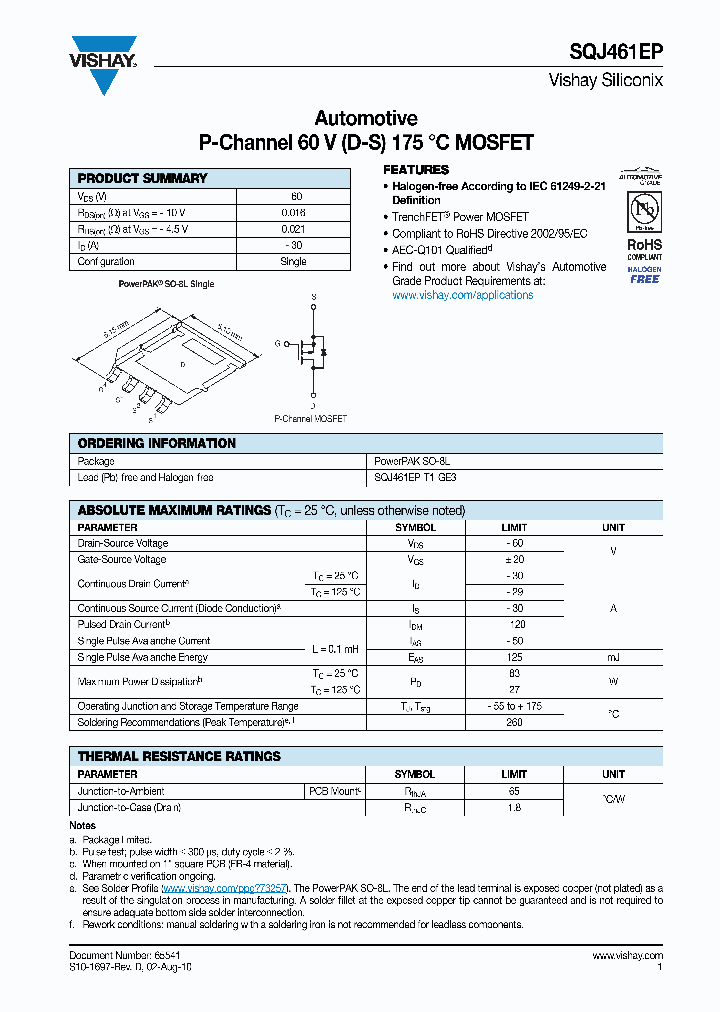 SQJ461EP-T1-GE3_3836856.PDF Datasheet