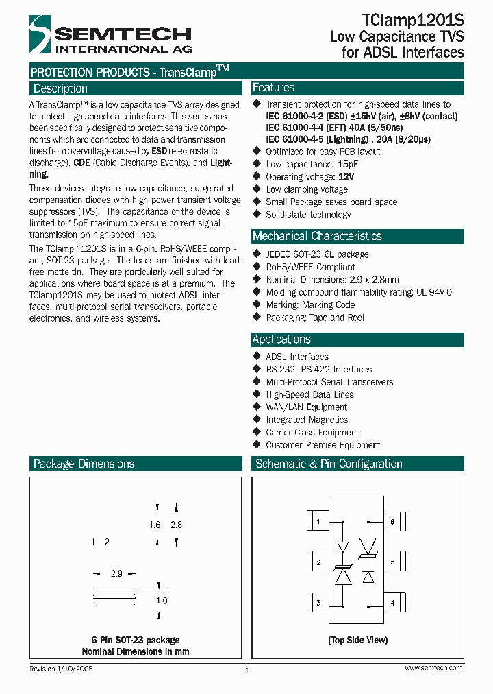TCLAMP1201STCT_3838933.PDF Datasheet