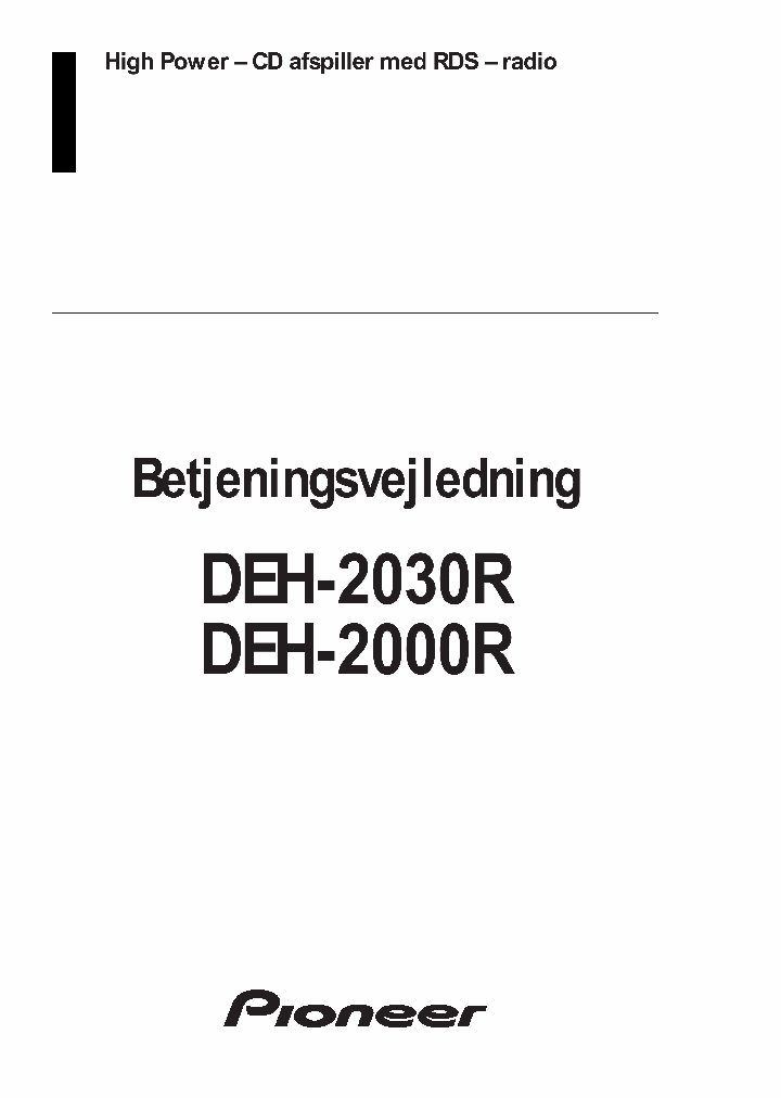 DEH-2000R_4086806.PDF Datasheet