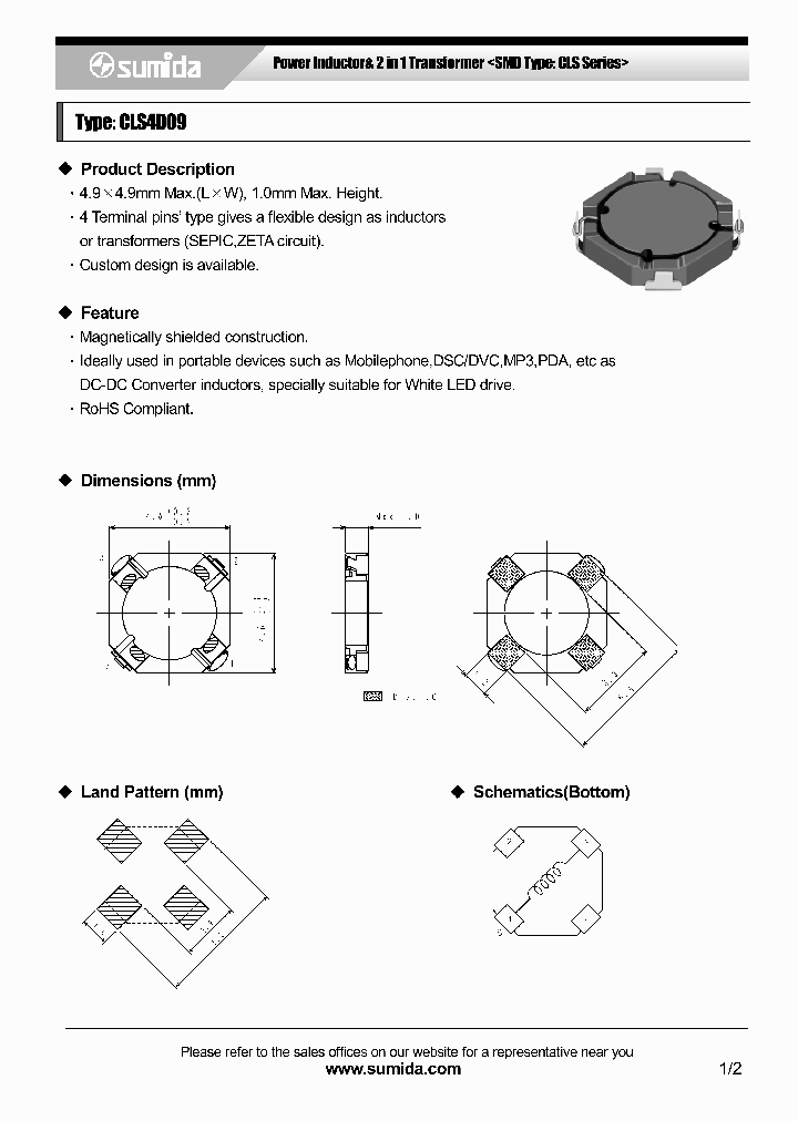 CLS4D09NP100NC_3841444.PDF Datasheet