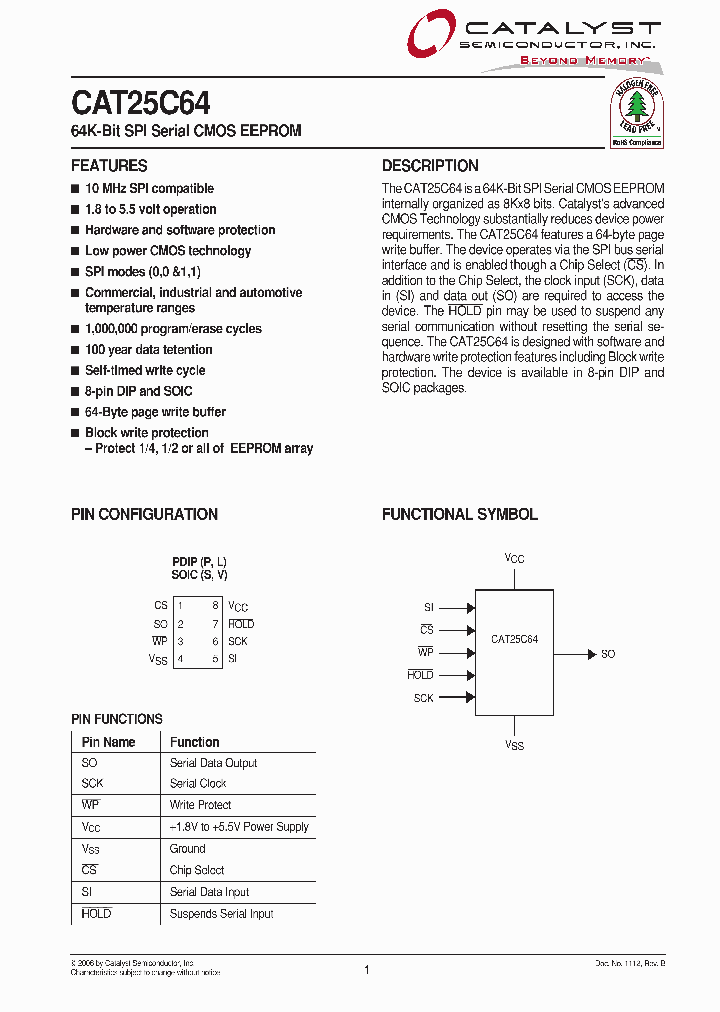 CAT25C64P-18-G_3845732.PDF Datasheet