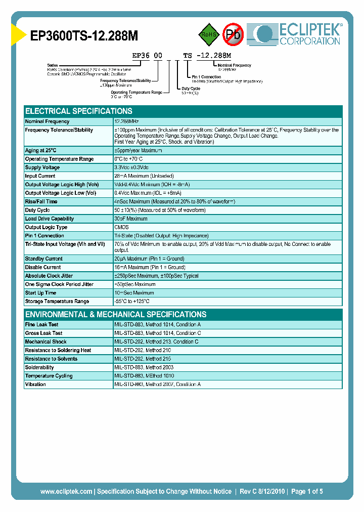 EP3600TS-12288M_3847764.PDF Datasheet