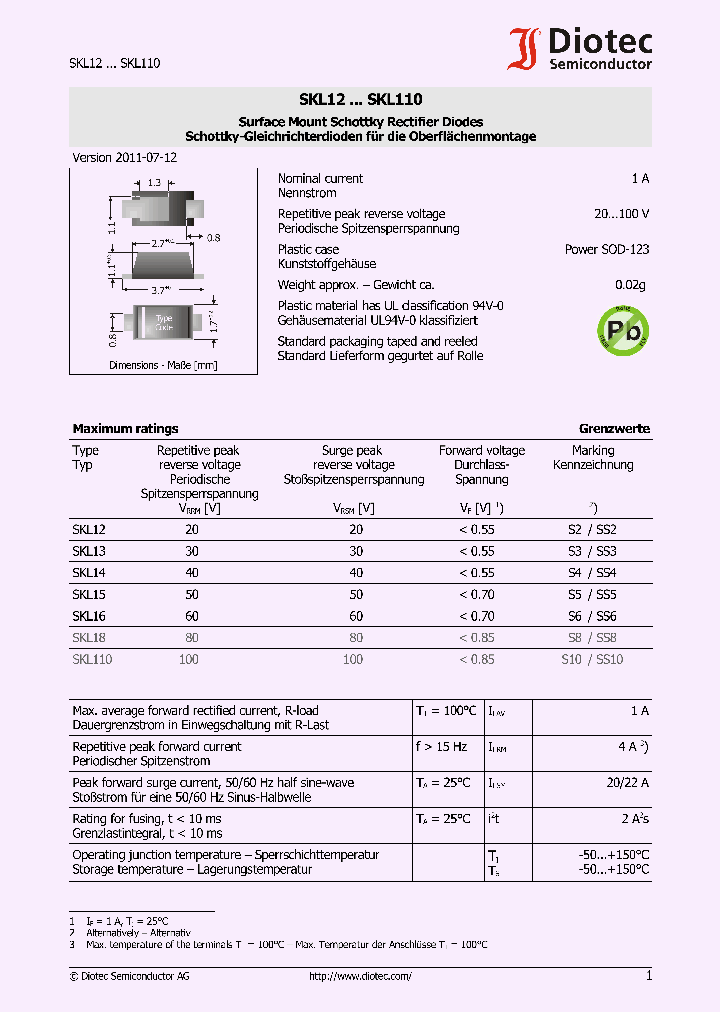 SKL110_4103211.PDF Datasheet