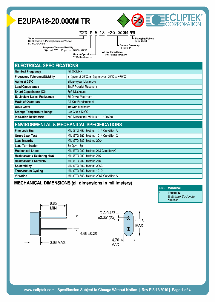 E2UPA18-20000MTR_3863689.PDF Datasheet