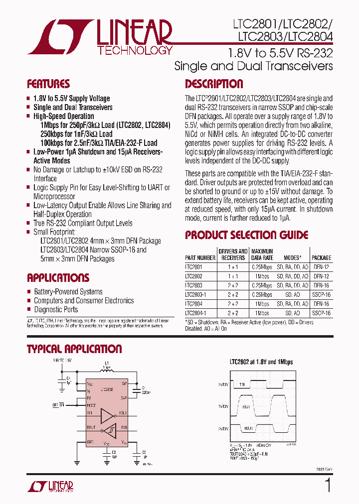 LTC2801CDETRPBF_3865928.PDF Datasheet