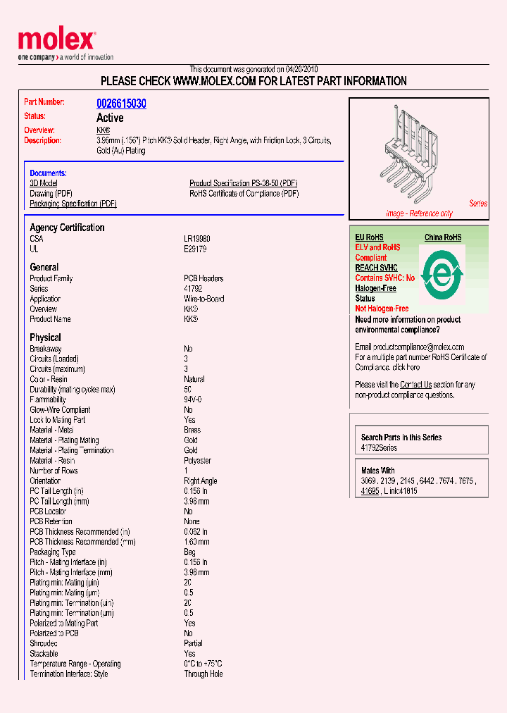 0026615030_4112001.PDF Datasheet