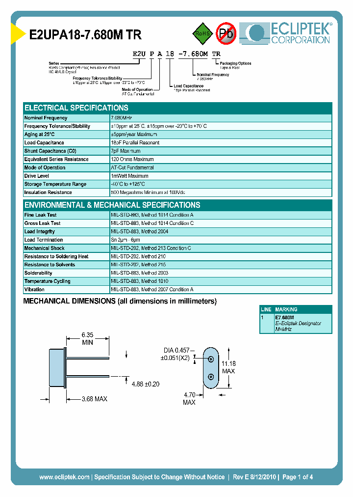 E2UPA18-7680MTR_3863333.PDF Datasheet