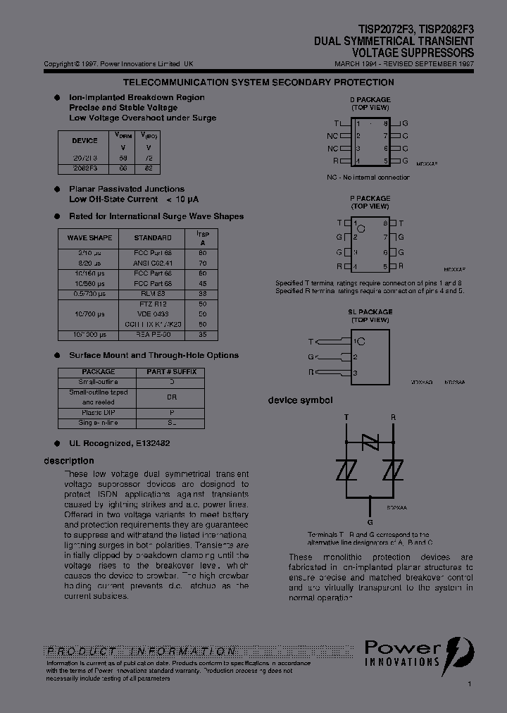 TISP2082F3DR_3885813.PDF Datasheet