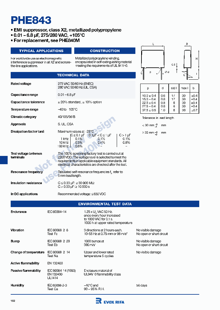 PHE843MR7470MR06L2_3885692.PDF Datasheet