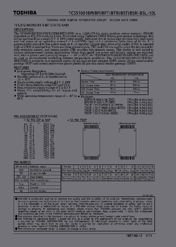 TC551001BPI-85L_3885437.PDF Datasheet
